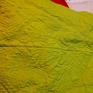 Two standard bed  pillow shams embossed